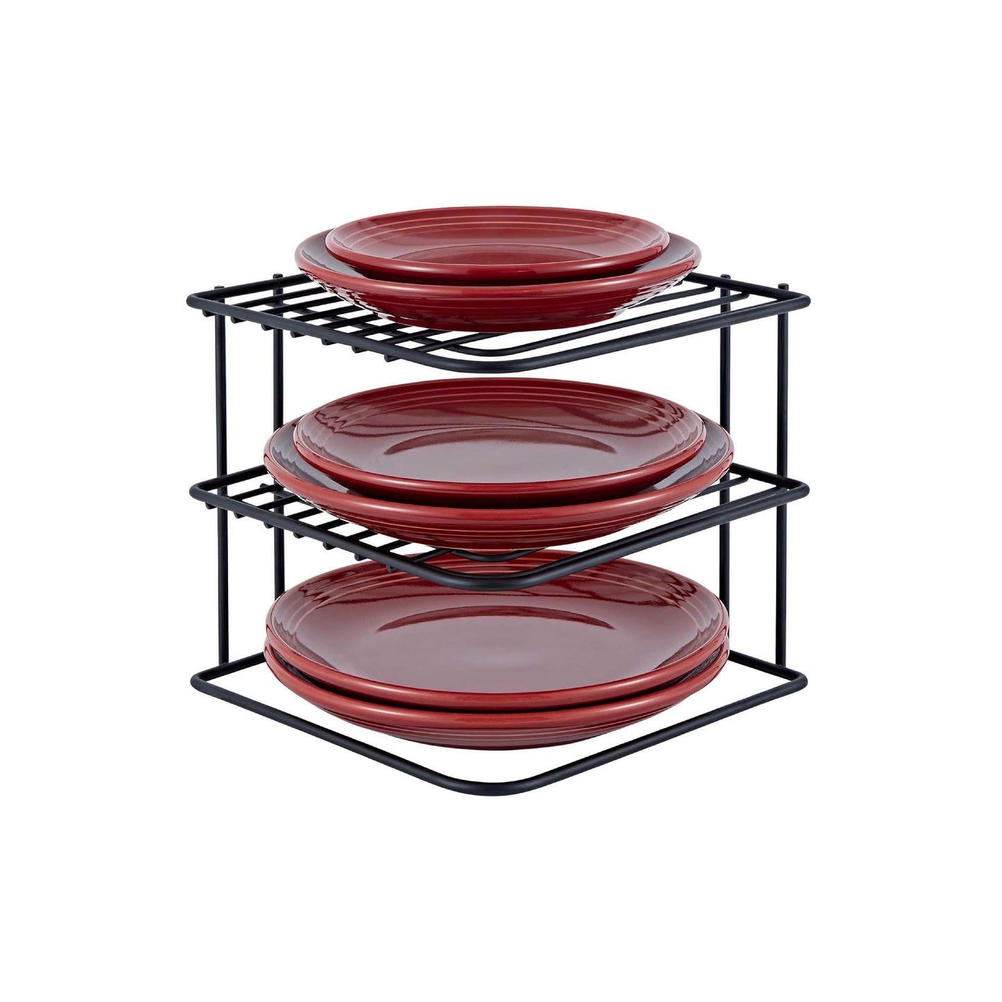 Buckingham 3 Tier Corner Plate Storage Rack 22.5 cm