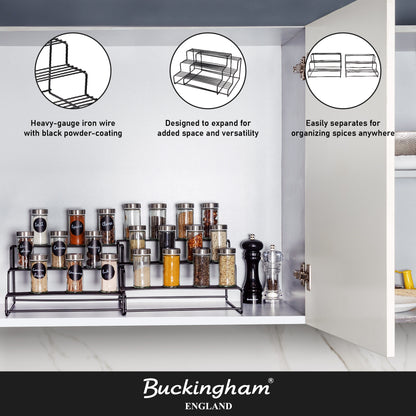 Buckingham 3 Tier Expandable Cupboard Organizer