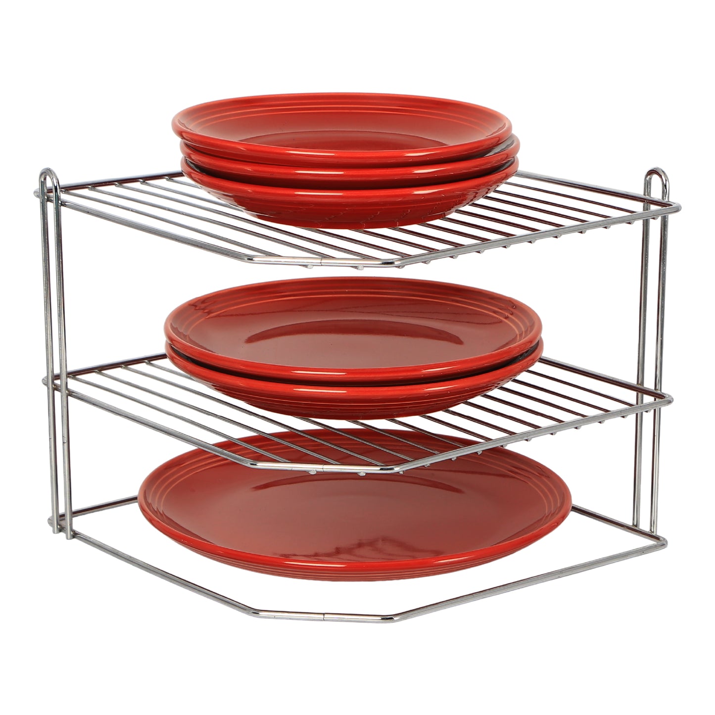 Buckingham 3 Tier Corner Kitchen Plate Rack 28 cm