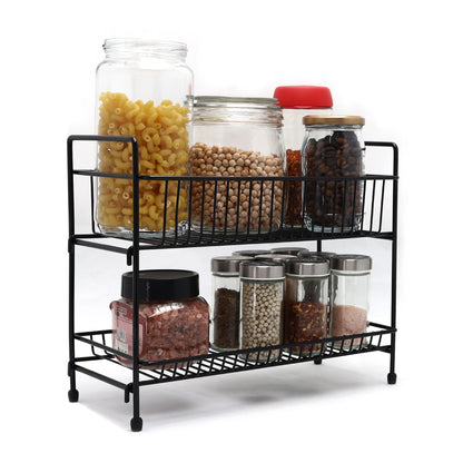 Buckingham Free Standing Two-Tier Spice Rack Multi Purpose Jar