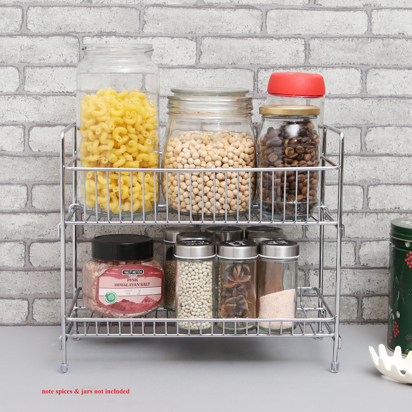 Buckingham 2 Tier Multi Purpose Storage Rack Chrome Plated