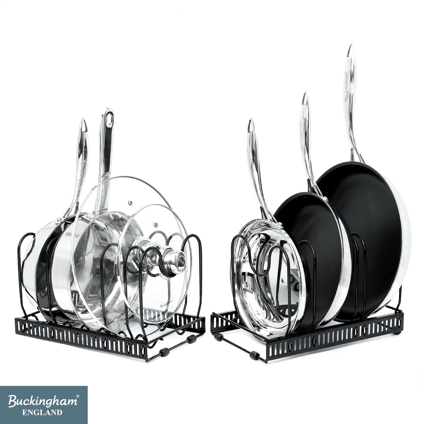 Buckingham Expandable Kitchen Organizer Rack 10 Adjustable Dividers