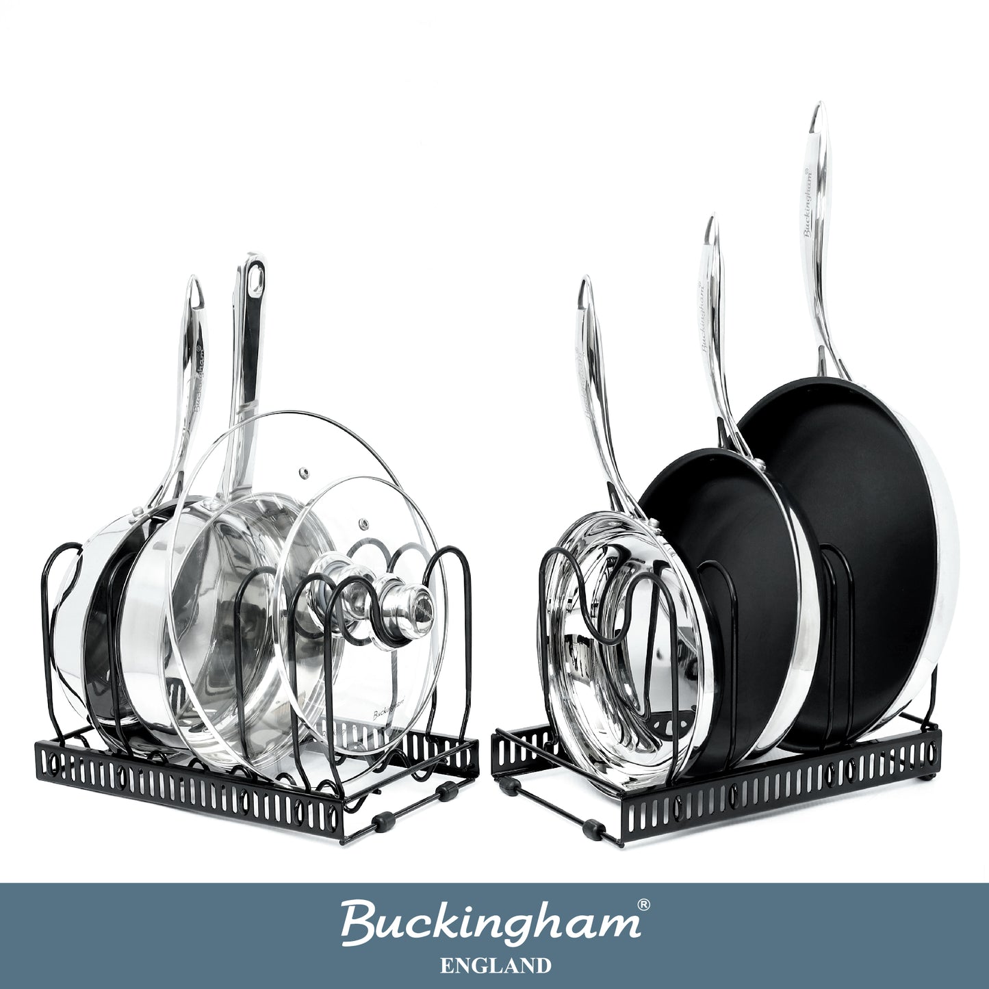 Buckingham Expandable Kitchen Organizer Rack 10 Adjustable Dividers