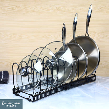 Buckingham Expandable Kitchen Organizer Rack 10 Adjustable Dividers