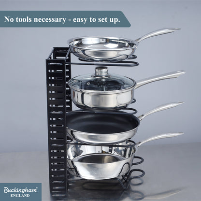 Buckingham Adjustable Kitchen Organizer Rack 8 Dividers