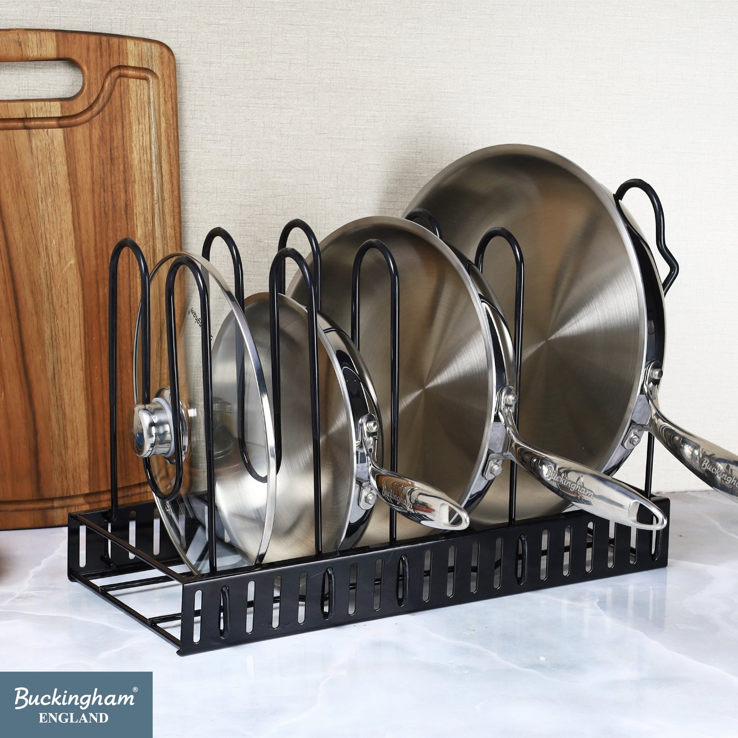 Buckingham Adjustable Kitchen Organizer Rack 8 Dividers