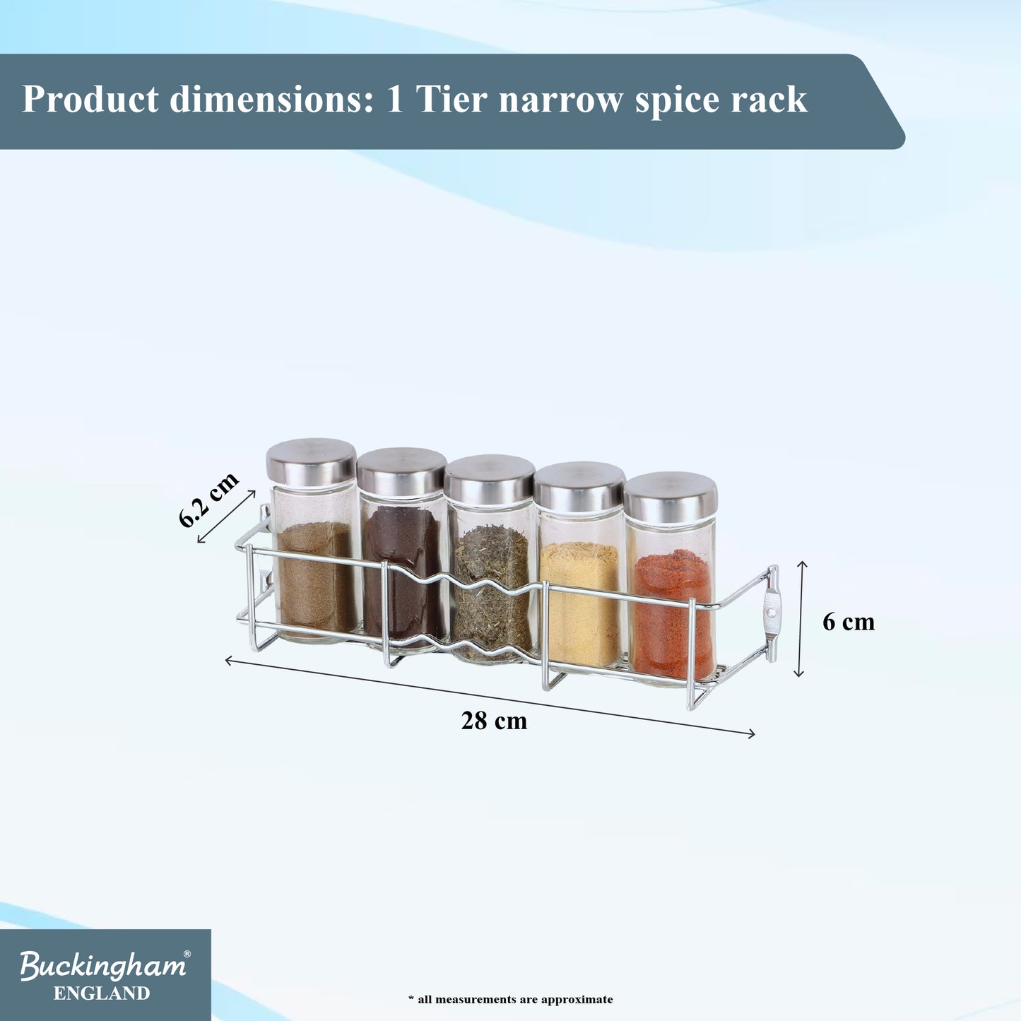 Buckingham Spice Jar Rack 1 to 4 Tier