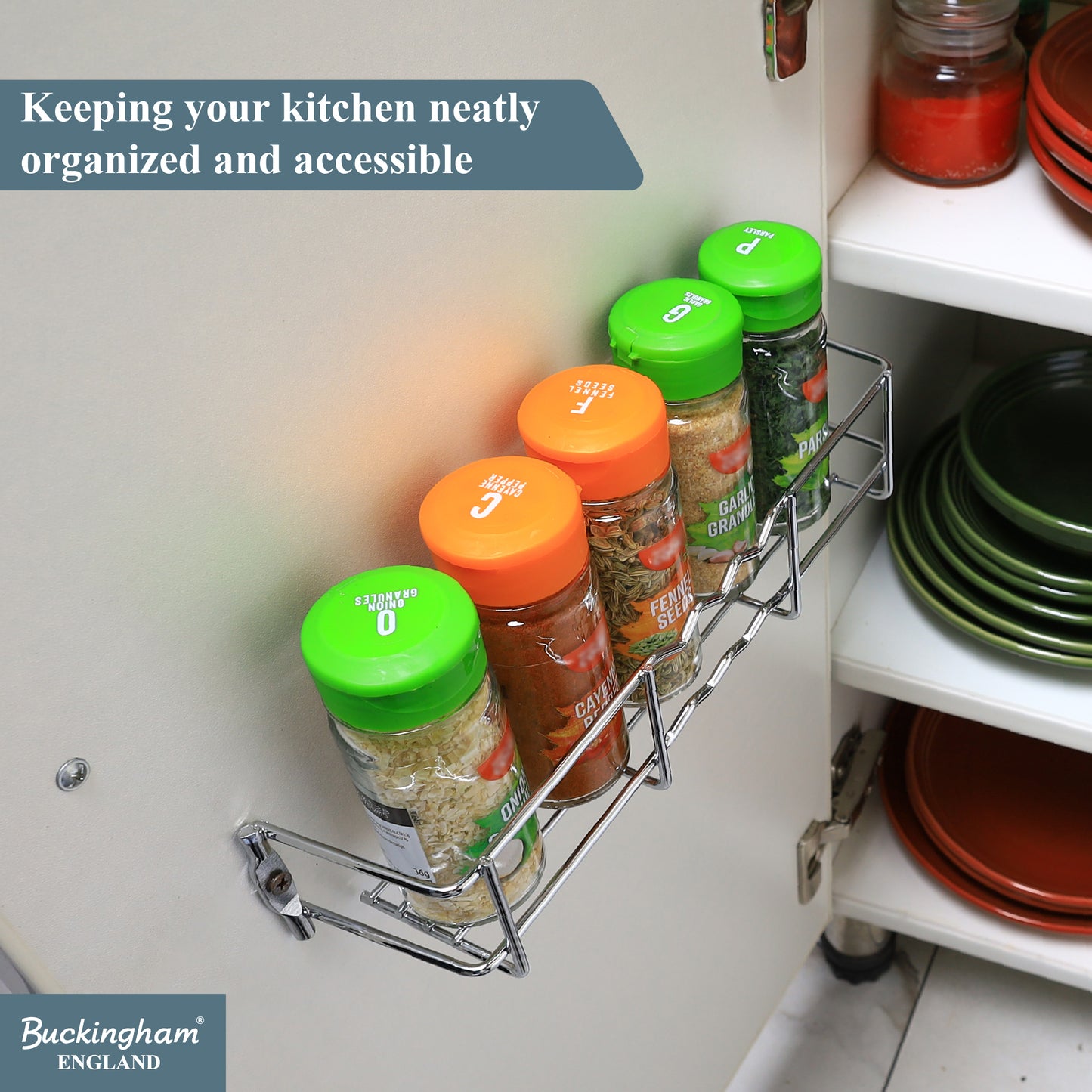 Buckingham Spice Jar Rack 1 to 4 Tier