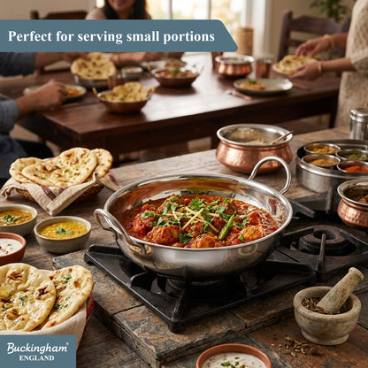Buckingham Premium Stainless Steel Balti Dish Indian Curry