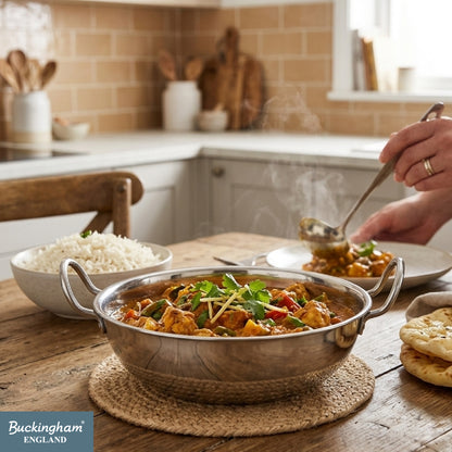 Buckingham Premium Stainless Steel Balti Dish Indian Curry