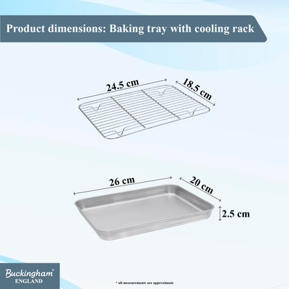 Buckingham Stainless Steel Baking Tray with Cooling Rack