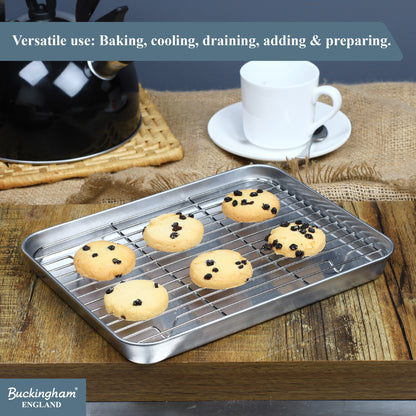 Buckingham Stainless Steel Baking Tray with Cooling Rack