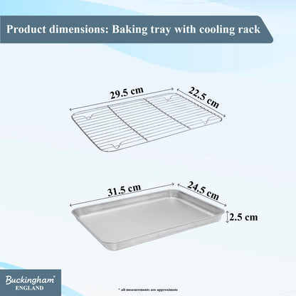 Buckingham Stainless Steel Baking Tray with Cooling Rack
