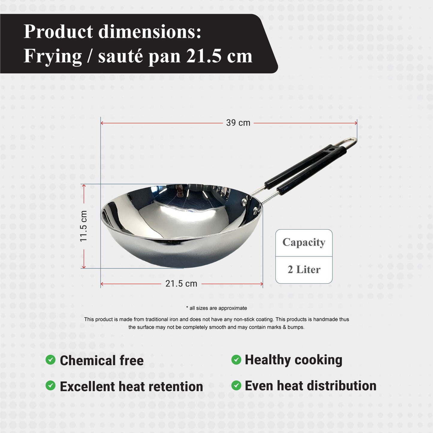 Buckingham Stainless Steel Saute Pan 26 cm