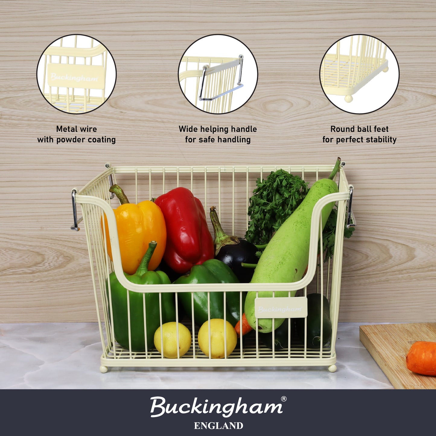 Buckingham Multi Purpose Stackable Storage Rack Large