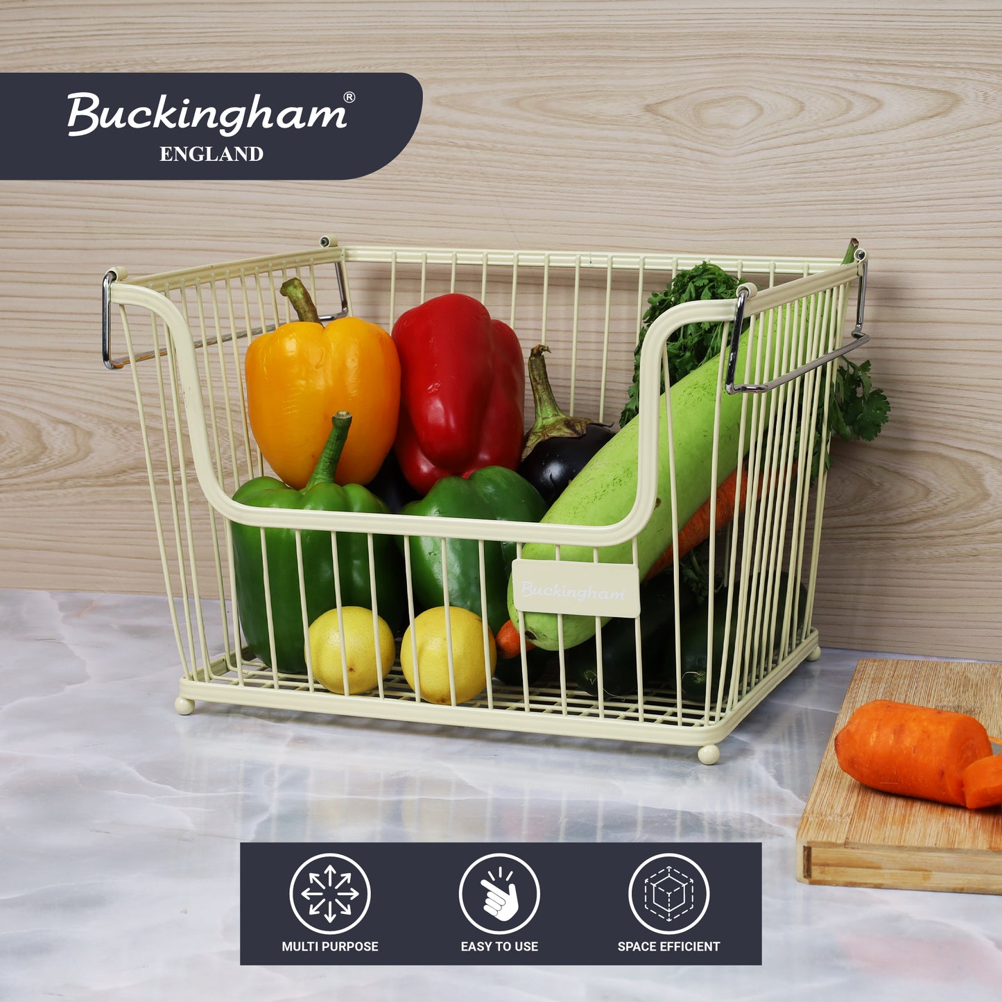 Buckingham Multi Purpose Stackable Storage Rack Large