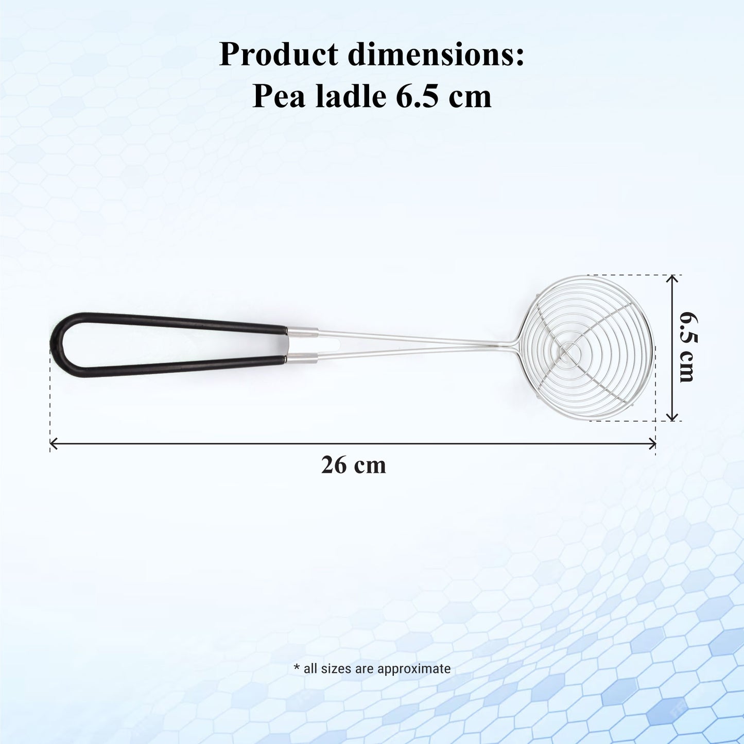 Buckingham Stainless Steel Pea Ladle Skimmer with Silicone Grip