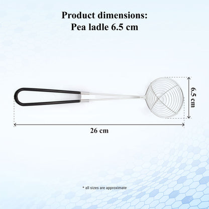 Buckingham Stainless Steel Pea Ladle Skimmer with Silicone Grip