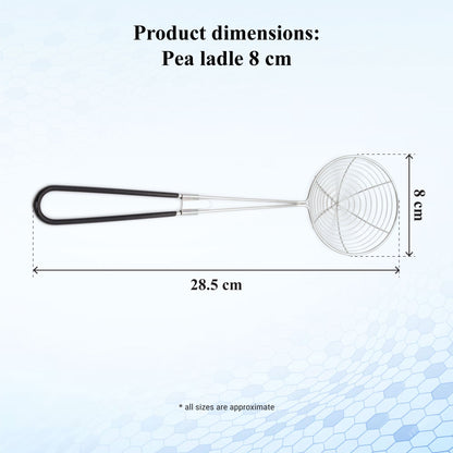 Buckingham Stainless Steel Pea Ladle Skimmer with Silicone Grip