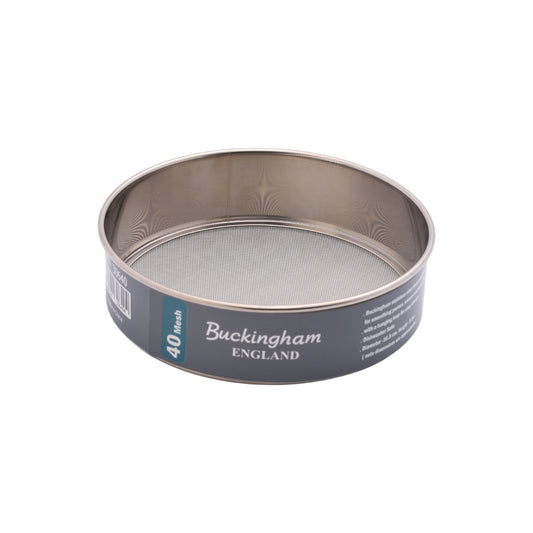 Buckingham Stainless Steel 40  fine mesh drum sieve