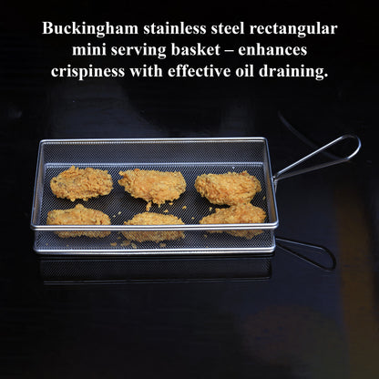 Buckingham Fine Mesh Rectangular Fry Basket