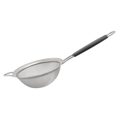 Buckingham Stainless Steel Fine Mesh Strainer with Black Handle