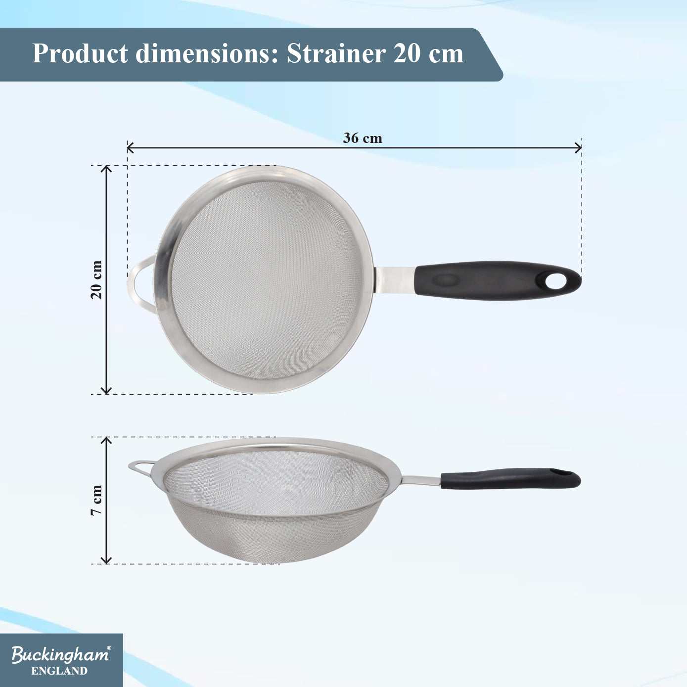 Buckingham  Stainless Steel Fine Mesh Strainer