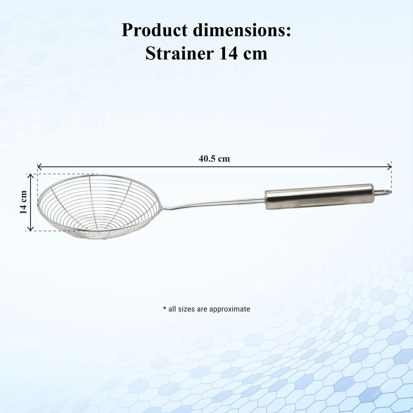 Buckingham Stainless Steel Spider Strainer with Round Handle