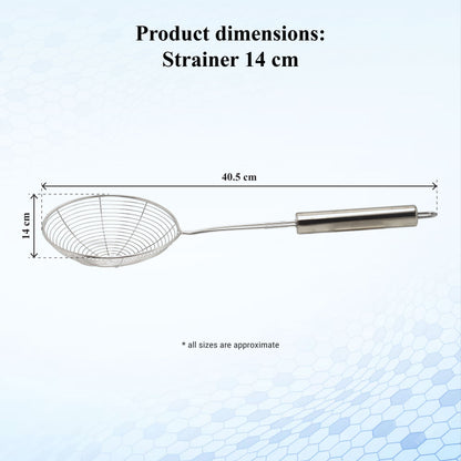 Buckingham Stainless Steel Spider Strainer with Round Handle