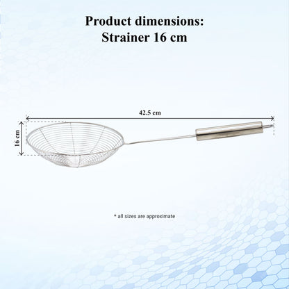 Buckingham Stainless Steel Spider Strainer with Round Handle