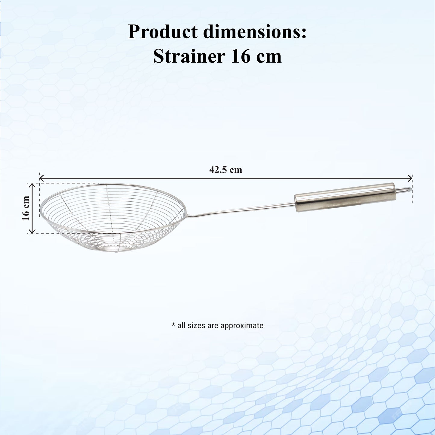 Buckingham Stainless Steel Spider Strainer with Round Handle