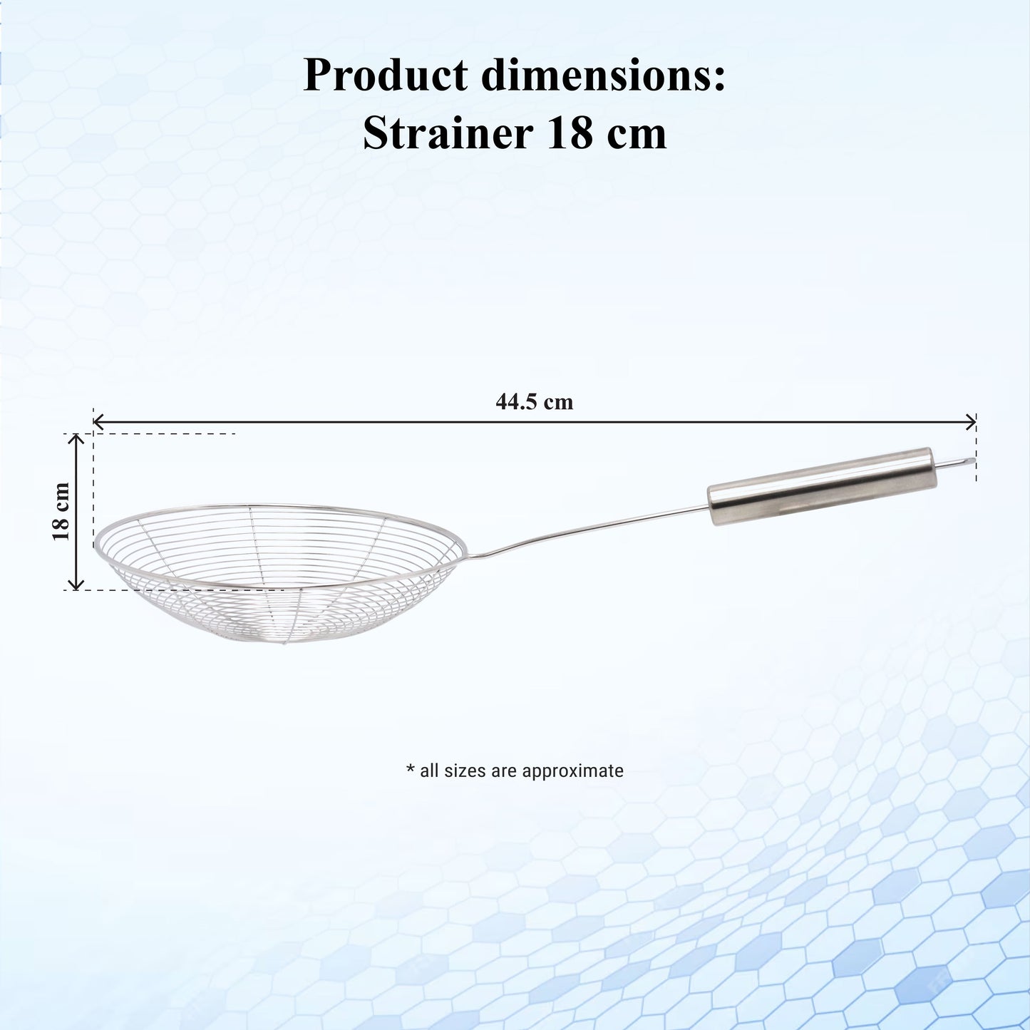 Buckingham Stainless Steel Spider Strainer with Round Handle