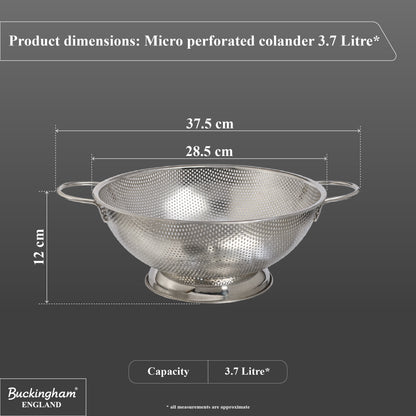 Buckingham Stainless Steel Deep Footed Colander