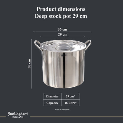 Buckingham Stainless Steel Stock Pot