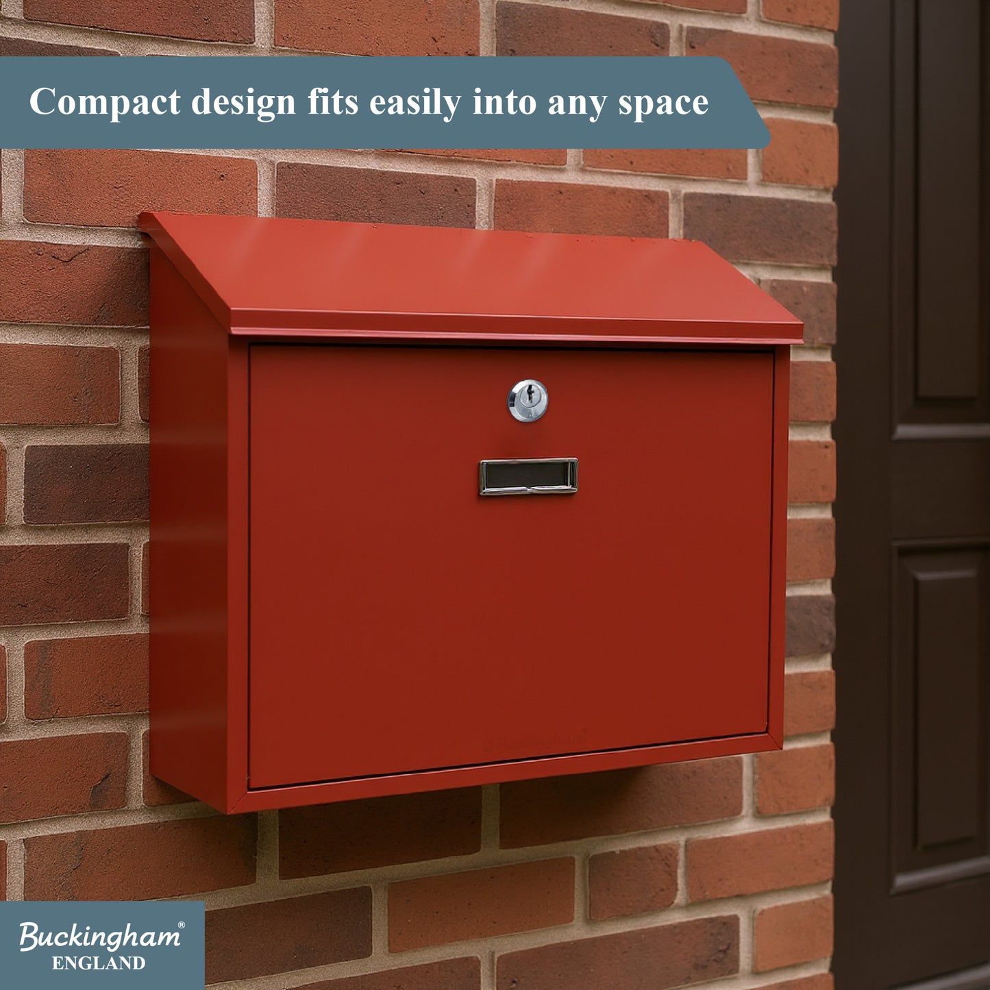 Buckingham Wall Mounted Steel Lockable Mailbox Post Letter Box Large