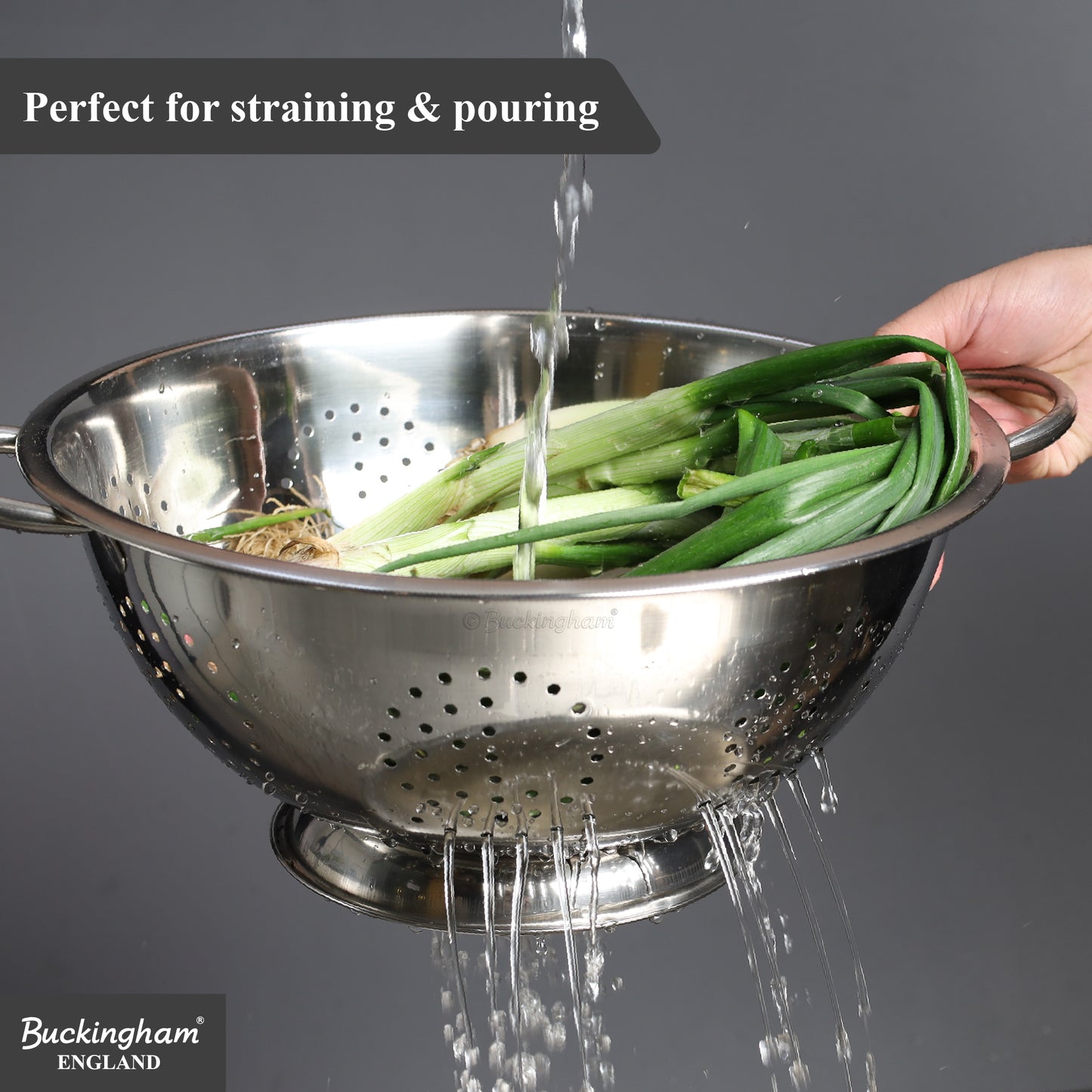 Buckingham Stainless Steel Fine Mesh Deep Colander