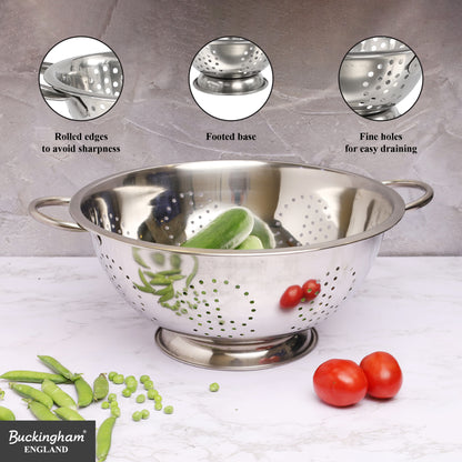 Buckingham Stainless Steel Fine Mesh Deep Colander