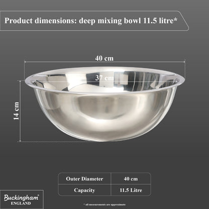 Buckingham Stainless Steel Large Washing up bowls