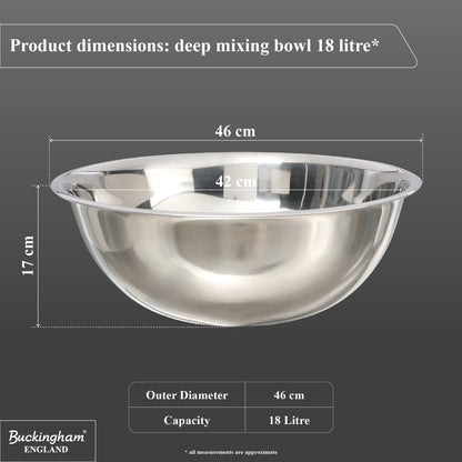 Buckingham Stainless Steel Large Washing up bowls