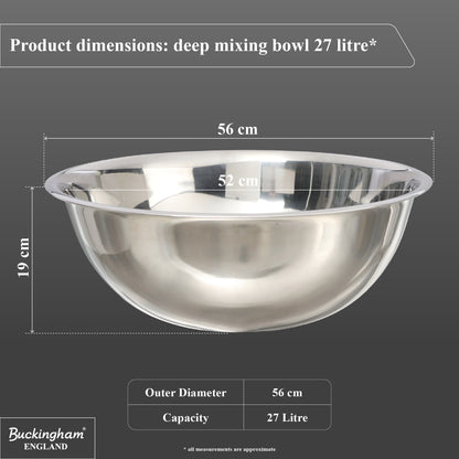 Buckingham Stainless Steel Large Washing up bowls