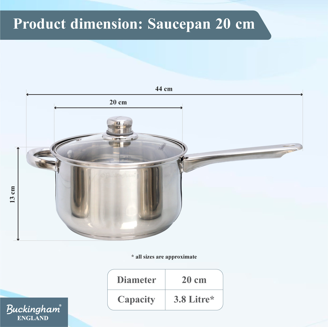 Buckingham Premium Stainless Steel Sauce Pan