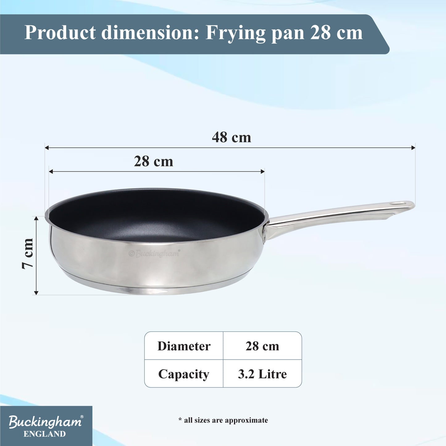 Buckingham Induction Frying Pan 24 cm