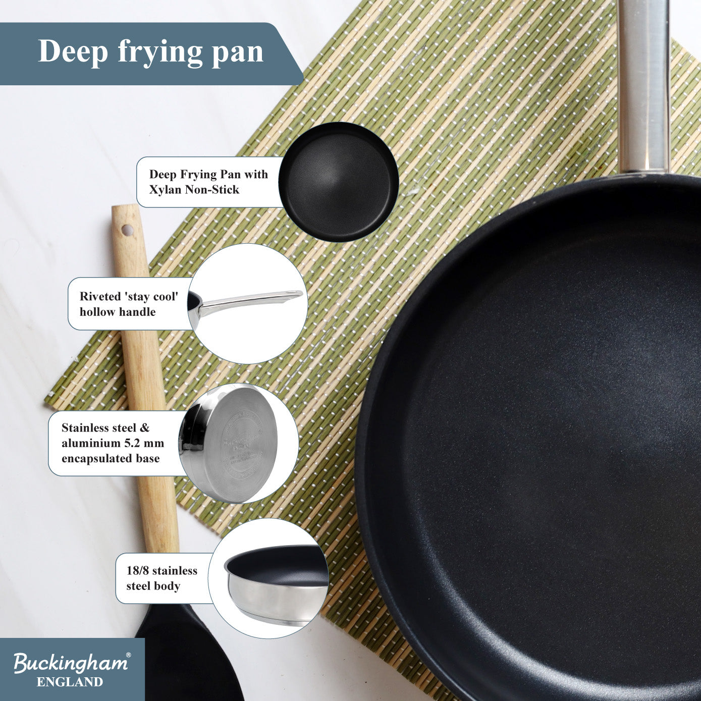 Buckingham Induction Frying Pan 24 cm