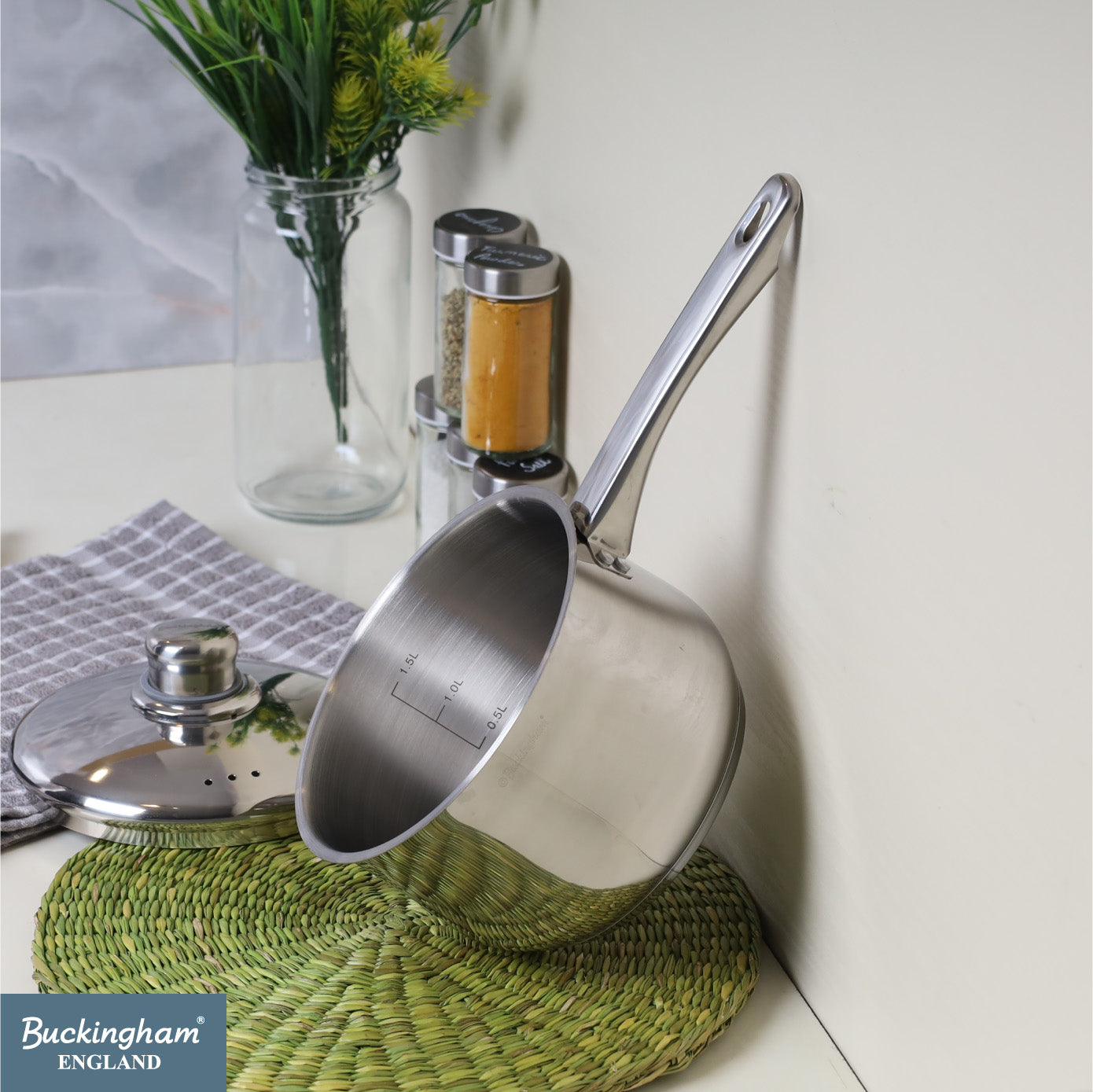 Buckingham Premium Stainless Steel Saucepan