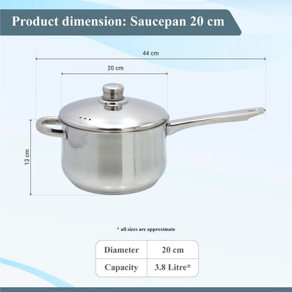 Buckingham Premium Stainless Steel Saucepan