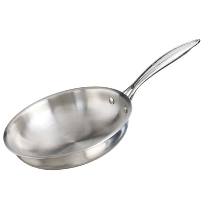 Buckingham Elite-Tri 18/8 Stainless Steel Frying Pan Uncoated.