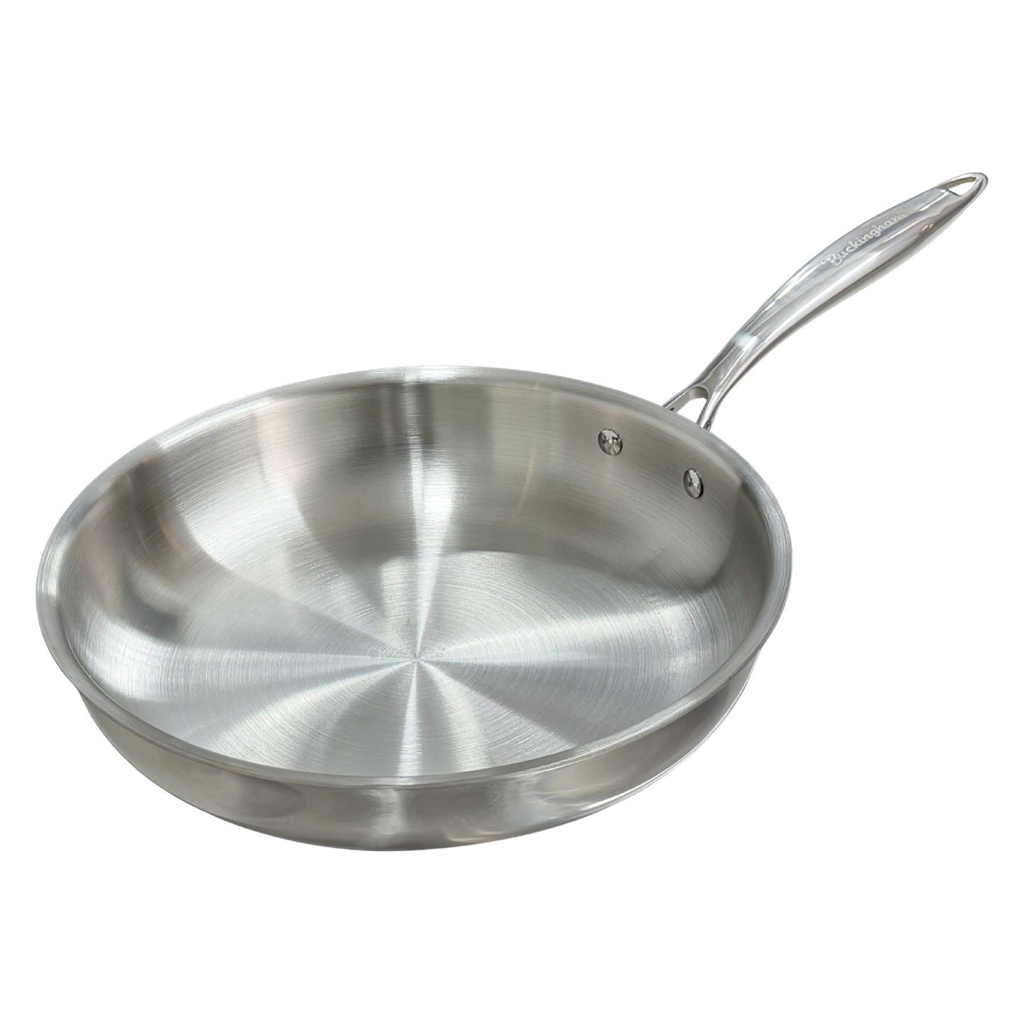 Buckingham Elite-Tri 18/8 Stainless Steel Frying Pan Uncoated.