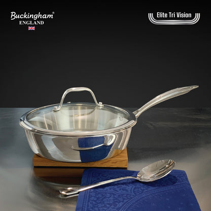 Buckingham Elite Tri-ply 18/8 Stainless Steel Sauté Pan