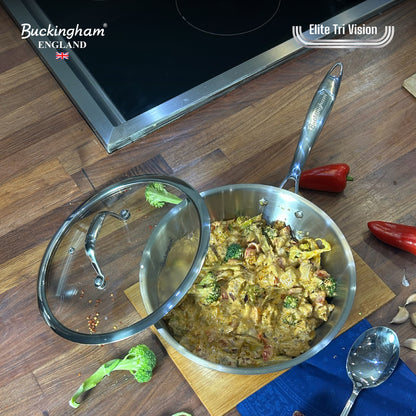 Buckingham Elite Tri-ply 18/8 Stainless Steel Sauté Pan