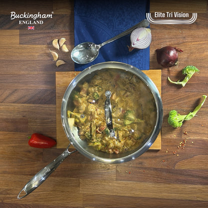 Buckingham Elite Tri-ply 18/8 Stainless Steel Sauté Pan